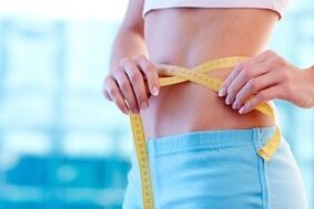 measuring the waist during weight loss for a week with 7 kg